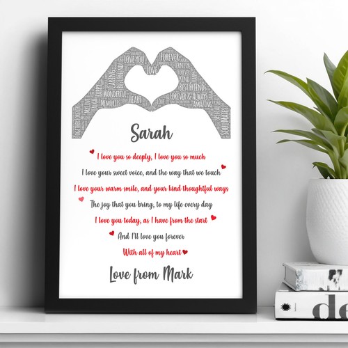 Love you personalised - love,