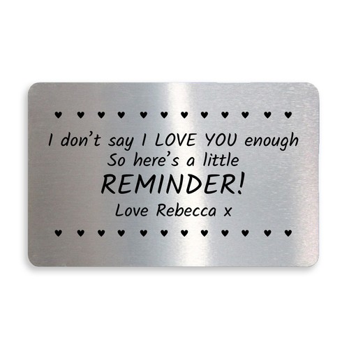 Personalised wallet card - wallet,