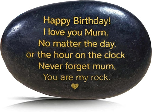Gifts for mum engraved rock - mum,,