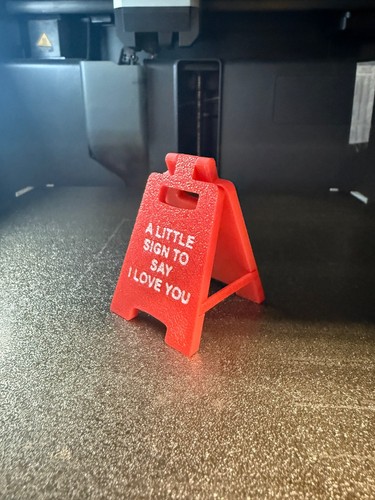 Little sign say i love - a, to